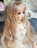 Clicked BJD Doll Super Soft Silk Long Curly Hair for 1/3 Dolls DIY Supplies Doll Making DIY Accessory,A