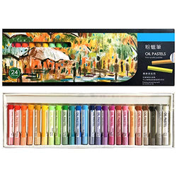 Oil Pastel Set,Professional Painting Soft Oil Pastels Drawing Graffiti Art Crayons Washable Round Non Toxic Pastel Sticks for Artist,Kids,Student,Beginner(24 Colors)