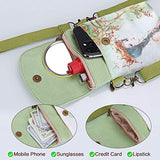 Veediyin Abaddon Crossbody Bags Canvas Small Cute Cell Wallet Bag Phone Purse with Shoulder Strap coin purse Candy Bag (girl)