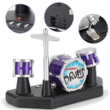 Liberty Imports Electronic Mini Finger Drum Desktop Novelty Set with Sounds and Lights