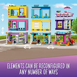 LEGO Friends Main Street Building 41704; Building Kit Birthday Gift for Kids Aged 8+ with 8 Characters and 4 Animal Figures for Hours of Imaginative Role Play (1,682 Pieces)