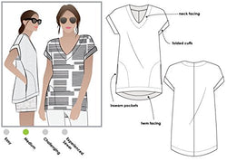 Style Arc Sewing Pattern - Elani Tunic (Sizes 04-16) - Click for Other Sizes Available