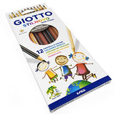 Giotto Stilnovo Skin Tone Colouring Pencils – Pack of 12 Assorted Colours