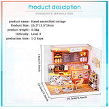WYD 3D Scenario Building Model Adult Child Birthday Creative Gift Assembled Dollhouse Kit Mini Toy (Miss Cake)
