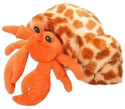 Wild Republic Hermit Crab Plush, Stuffed Animal, Plush Toy, Gifts for Kids, Hug'Ems 7 inches