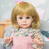 Kokomo Reborn Toddler Girl 24 Inch 60cm Lovely Realistic Soft Silicone Looking Real Life Blonde Hair Children Doll Birthday Gifts