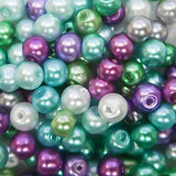 TOAOB 1100pcs 4mm Glass Pearl Beads Round Multi colors Loose Beads for Handmade