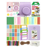 Fujifilm Instax Mini 11 Instant Camera with Case, 60 Fuji Films, Decoration Stickers, Frames, Photo Album and More Accessory kit (Lilac Purple)