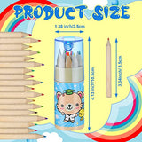 15 Pack Colored Pencils with Sharpener in Tube, Cartoon Coloring Pencil for Kids Portable Sketching Pencils for Kid Adults Artists Writing Sketching Painting, Classroom School Supplies