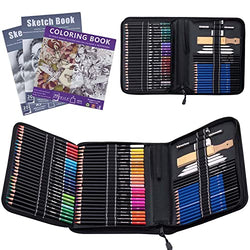 Art Kit with Drawing Pencils and Sketch Book, 95 Pieces Drawing Set Sketching Kit Art Supplies, Drawing Supplies with Sketching Pencils for Artists Adults Teens Beginner