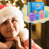 Soft & Non-Sticky Slime Party Favors Toys for 5-6-7-8 Year Old Girls: Birthday Gifts Fluffy Butter Slime Kit Toy for Kids Girl Boys Age 8-12 Stress Relief DIY Cloud Slimes Making Kits 4*100ml Bottle