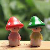 N/ hfjeigbeujfg Miniature Fairy Garden Lovely Mushroom Doll Micro Landscape Bonsai Dollhouse Home Decor Gift Garden - Green