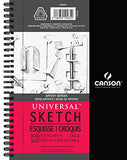 Canson Artist Series Universal Sketch Pad, 5.5"X8.5" Side Wire