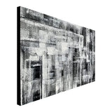 Black and White Abstract Artwork Handmade Modern Acrylic Painting on Canvas