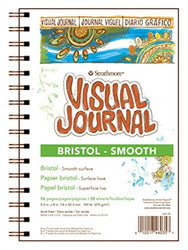 Strathmore 300 Series Visual Bristol Journal, 5.5"x8" Smooth, Wire Bound, 28 Sheets