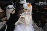 Snowy White Bat Spirit , GEM of Doll 1/3 BJD Doll 58CM Dollfie / 100% Custom-made / Full Set Doll