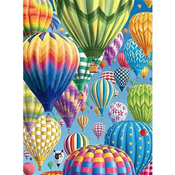 DIY Diamond Painting kit 5D Round Diamond Embroidery Cross Stitch Craft Canvas, 12x16 inches for Home Wall Decoration, (hot air Balloon)