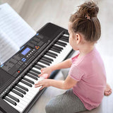 Electric Keyboard Piano 61-Key, Ohuhu Digital Musical Piano Keyboard with Headphone Jack, USB Port & Teaching Modes for Beginners