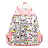 Loungefly x Sanrio HELLO KITTY FRIENDS Mini Backpack, White/Pink