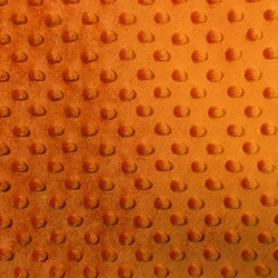 Snuggle Dots Minky 60 Inch- Fabric by the Yard (F.E. (1 yrd , orange)