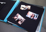 Polaroid 8”x8” Cloth Covered Scrapbook Photo Album w/Front Picture Window for Zink 2x3 Photo