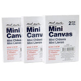 Mont Marte Mini Canvas 6x8cm, Stretched Small Canvas& Primed Plastic Frame 2pcs Shrinked- 36 Pack, Ideal For Miniature Paintings and Place Cards
