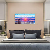 Large Wall Decor For Living Room Canvas Wall Art For Bedroom Blue ocean Landscape Paintings Modern Bathroom Canvas Art Prints Ready To Hang Office Pictures For Home Kitchen wall Decorations Artwork