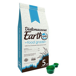 Diatomaceous Earth 5 Lbs Food Grade DE - Includes Free Scoop