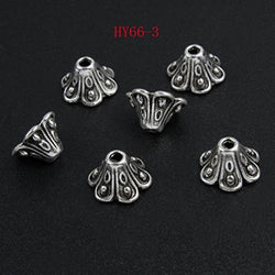 HYBEADS 100pcs 9mm Nice tibetan Pewter Beads Caps for making jewelry