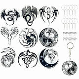 Dragon Keychain Resin Molds, Animals Silicone Molds for Resin Casting,Fudge,Chocolate Jelly Making Tools,Silicone Resin Molds for DIY Keychain, Necklace Jewelry Pendant, Art Craft Ornaments
