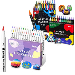  Zenacolor 24 Dual Tip Acrylic Paint Markers for Wood, Canvas,  Stone - Crafts, DIY Projects : Arts, Crafts & Sewing