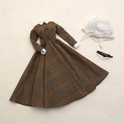 1/3 BJD Clothes Little Detective Plaid Skirt Suit Contains Shawls, Dresses and Belts