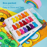 Deli Crayons for Toddlers, 36 Colors Washable Crayons Set, Natural Non-Toxic Paint Crayons Toys for Kids Age 3+, Boys and Girls Ideal Gifts