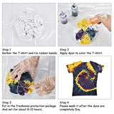 DIY Tie Dye Kit, 12 Colors Fabric Tie Dye Powder & Tie Dye Kits for Kids and Adults - Make Unique Fun Designs on Your Shirts, Socks, Caps, Scarves for Party, Gathering, Birthday Gift