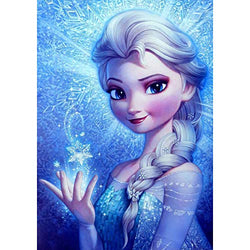 DIY 5D Diamond Painting by Numbers Kits for Adults,16"X12" Paintings Crystal Rhinestone Diamond Embroidery Full Drill Cross Stitch Kit Pictures Arts Craft for Home Décor,Frozen Elsa