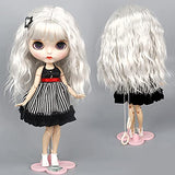 AIDOLLA Doll Wig Hairpiece Curly Hair 24-25cm for 1/6 Blyth Dolls Wigs Brick Dolls Accessories