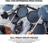 Alesis Turbo Mesh Kit + DRP100 – Seven Piece Mesh Electric Drum Set With 100+ Sounds and Extreme Audio-Isolation Electronic Drum Reference-Headphones