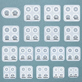 WANDIC Doll Eyes Molds, 18 Pieces Different Size of Eyeball Dome Silicone Molds Eyeball Casting Mold Pupil Eye Clear Silicone Mold for DIY Craft