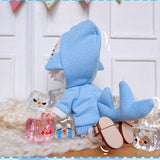 XiDonDon Doll Clothes Outfit for Ob11, GSC, YMY, BODY9, Molly, 1/12BJD Doll Accessories (Blue)