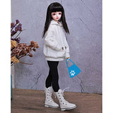 ZDLZDG BJD Doll 1/4 Girl Ball Jointed Body Doll 42cm Resin Model Action Figure Fashion Makeup SD Doll