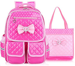 Gazigo Reflective Girls Cute School Backpack PU Leather Kids Bookbag Satchel
