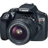Canon EOS Rebel T6 DSLR Camera with EF-S 18-55mm f/3.5-5.6 IS II + EF 75-300mm f/4-5.6 III Dual