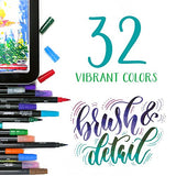 Crayola Brush & Detail Dual Tip Markers, Calligraphy Set, Gift