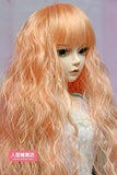 BJD Doll Hair Wig 9-10 inch 22-24cm Orange 1/3 SD DZ DOD LUTS curly hair E39