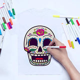 Fabric Markers Pen 30 Colors Permanent Paint Art Marker Set for Writing Painting on T-Shirts Clothes Sneakers Canvas Shoes, Child Safe & Non-Toxic