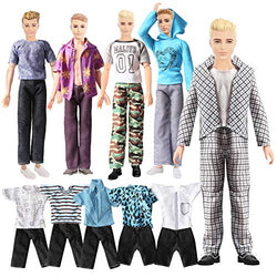 Boy-Doll-Clothes 20 Sets Fits 11.5 Inch 12 Inch Boy Doll-Outfit Fashion Casual Wear Jacket Pants Clothes Accessories for Ken-Dolls