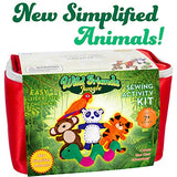 Four Seasons Crafting Kids Sewing Kit and Animal Crafts - Fun DIY Kid Craft and Sew Kits for Girls and Boys 120 Piece Set