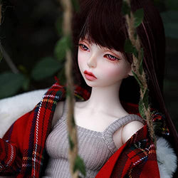 BJD Doll 1/4 16.22" 41.2cm Ball Jointed SD Dolls Action Full Set Figure with Clothes Shoes Socks Wig Makeup Surprise Gift for Girls