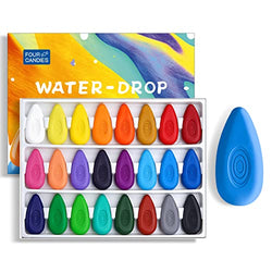  Jar Melo Key Toddler Crayons: 24 Colors Non-Toxic Non