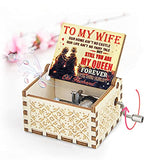 Mr.Winder Music Box Gift for Wife, Birthday Anniversary Christmas Valentine Gift to My Wife Girlfriend from Husband Musical Box Play You are My Sunshine